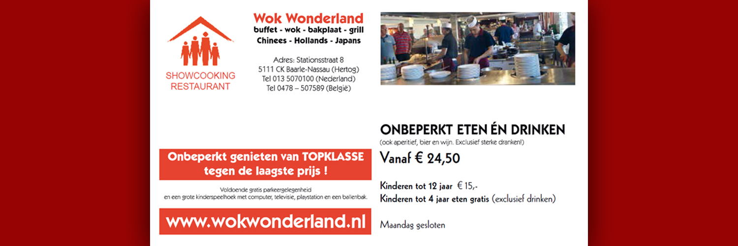 Wok Wonderland in omgeving Baarle-Nassau, Noord Brabant
