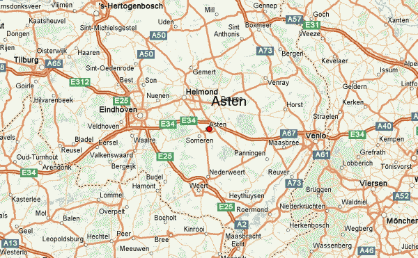 Kaart Asten, bezienswaardigheden en dagje uit tips
