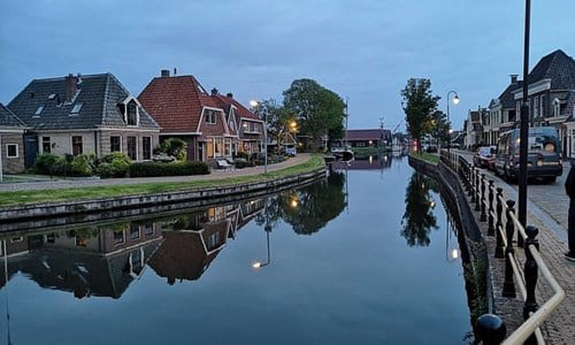 Mooi uitzicht aan het water, Workum