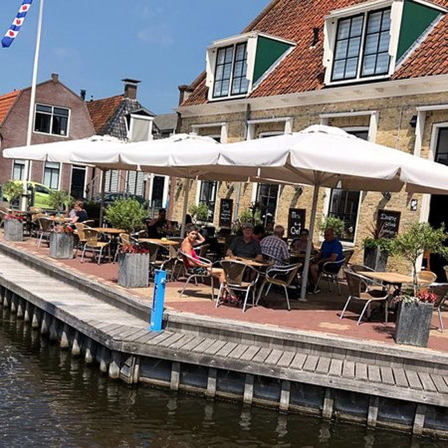 Genieten op het terras in Workum