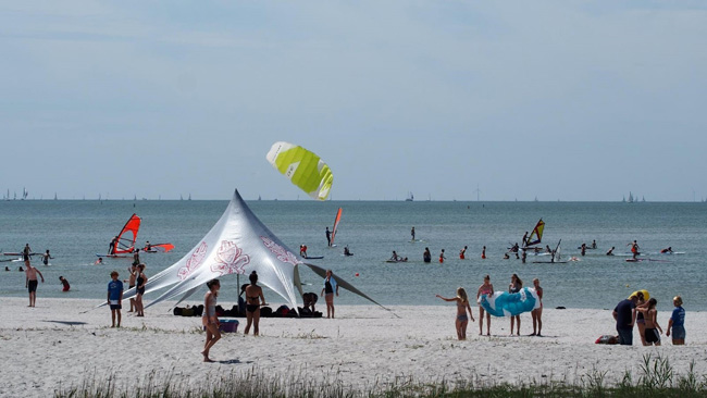Aan het strand Workum
