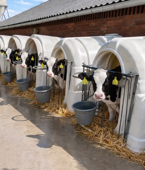 kalfjes in hokjes boerderij deurne