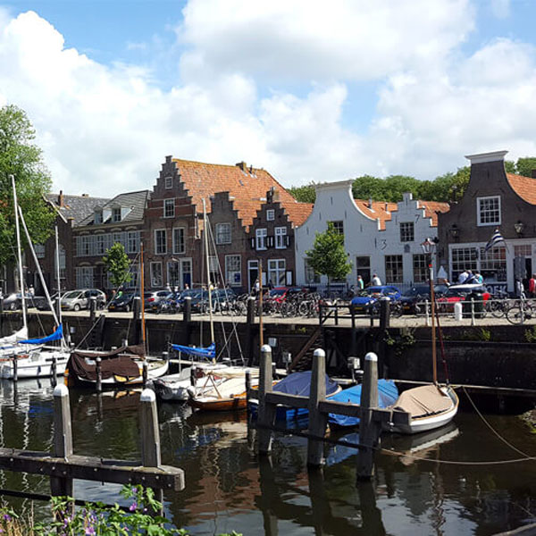 Gezellig in Veere, haven, stadje en markt