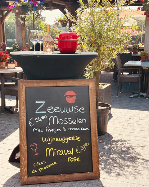 Zeeuwse mosselen bij Restaurant de Afslag