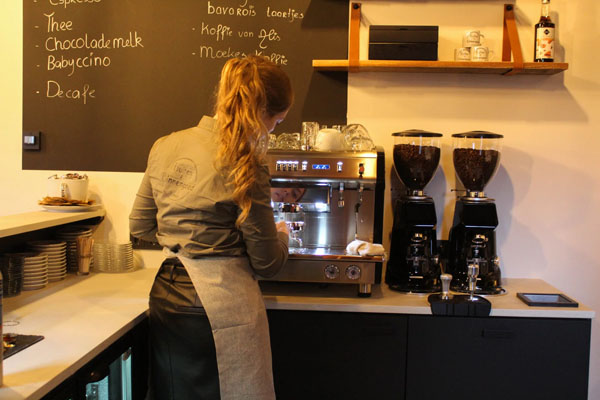 Bonenkoffie bij Lekkers van Alis