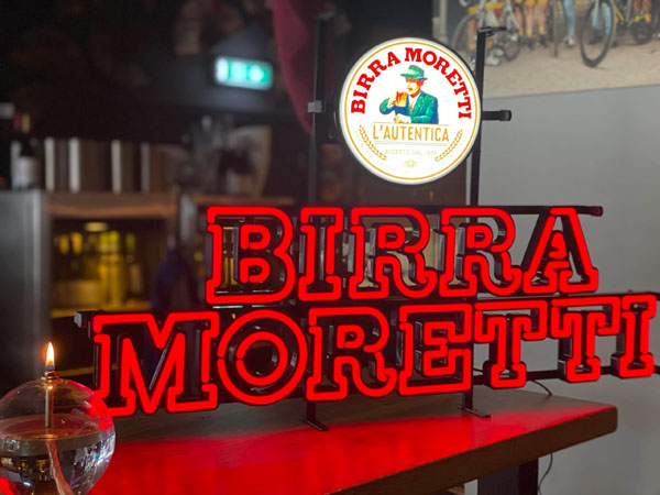 Birra Moretti, ook bij La Cantina Oosterhout