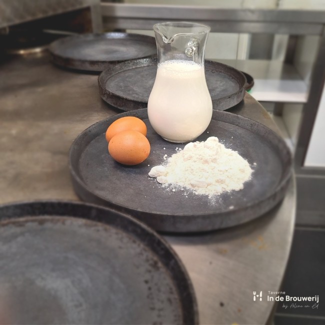 ingredienten pannenkoeken taverne in de brouwerij diessen