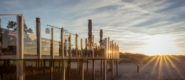 Uitzicht bij Strandpaviljoen Paal 10 Ouddorp