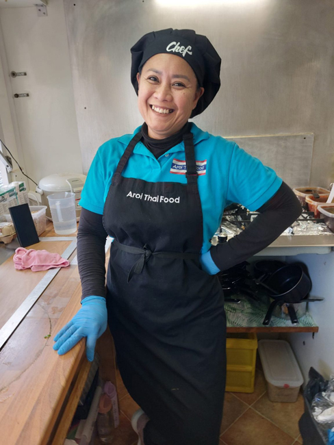 chef kok bij Aroi Thai Food