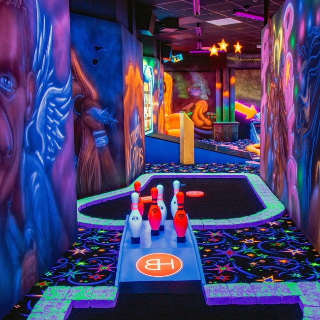 glow in dark minigolf t bourgondisch hof