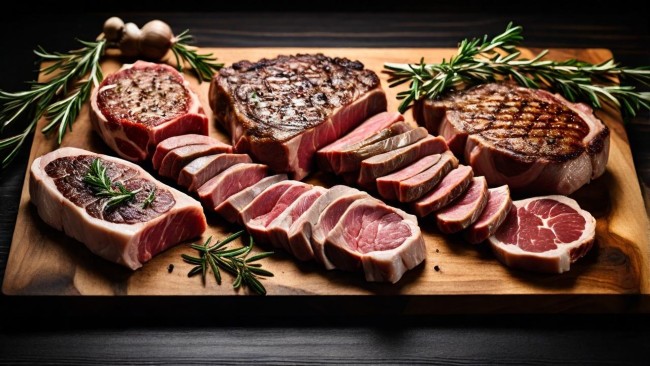 The Butcher Renesse – Luxe dry aged steaks en vleeswaren op een houten plank
