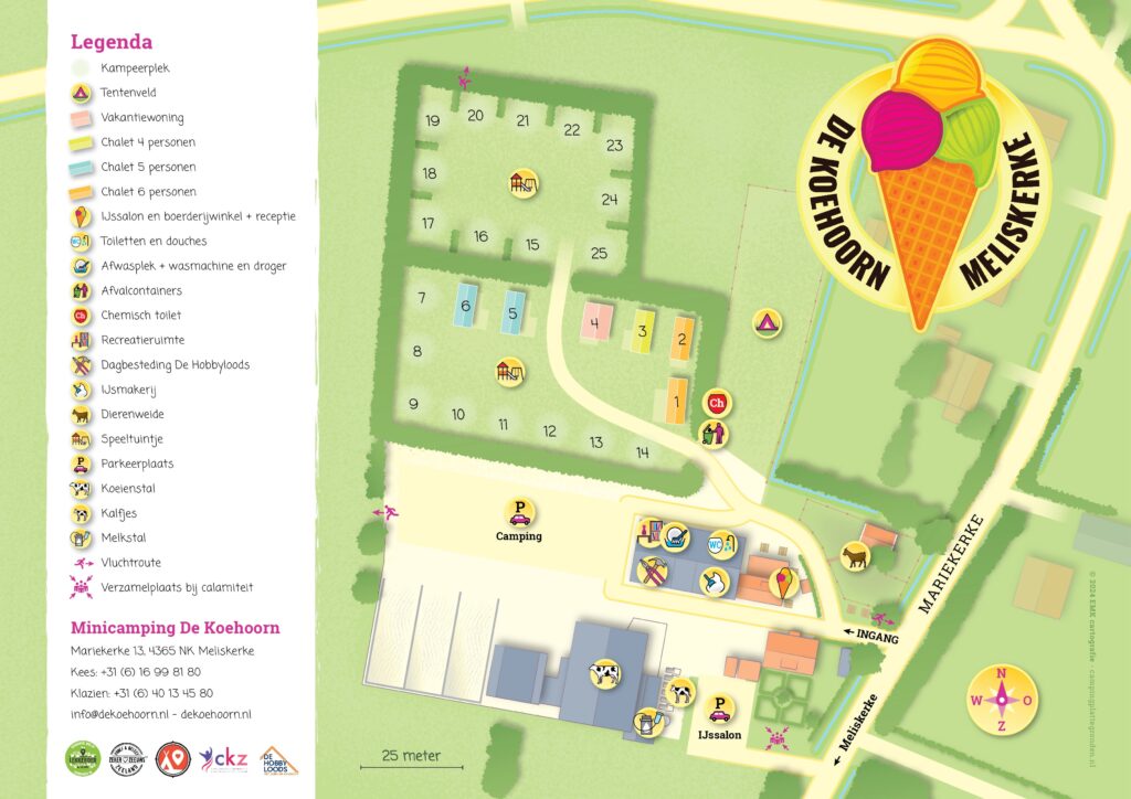 Plattegrond Minicamping De Koehoorn 1e