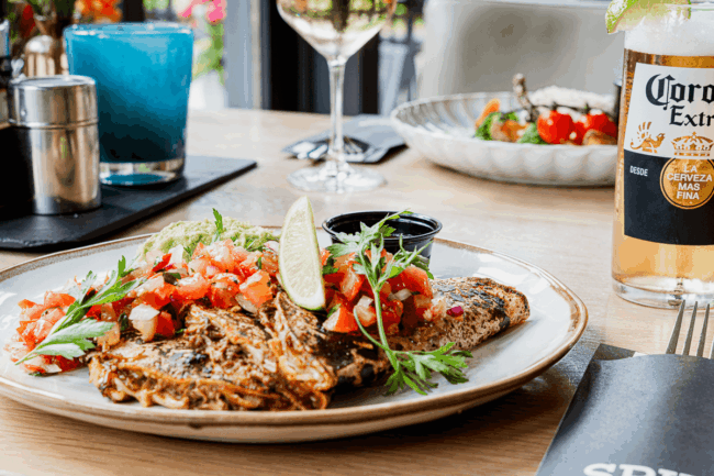 Diner geserveerd in het restaurant van Spijs & IJs