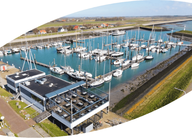 jachthaven burghsluis luchtfoto restaurant